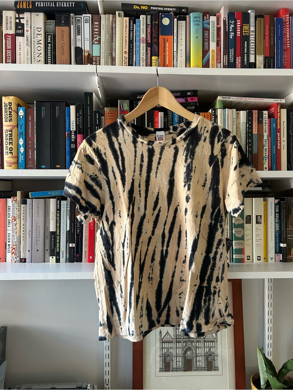 Re/Done tie dye crew neck tee
